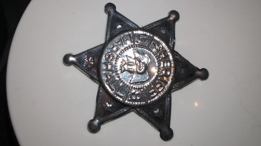 Vintage Metal Sheriff Marshal Badge Made in Japan