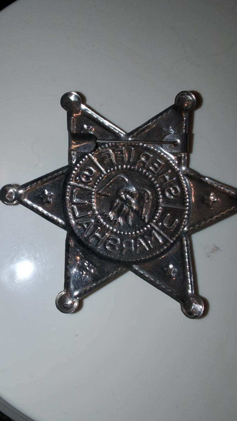 Vintage Metal Sheriff Marshal Badge Made in Japan