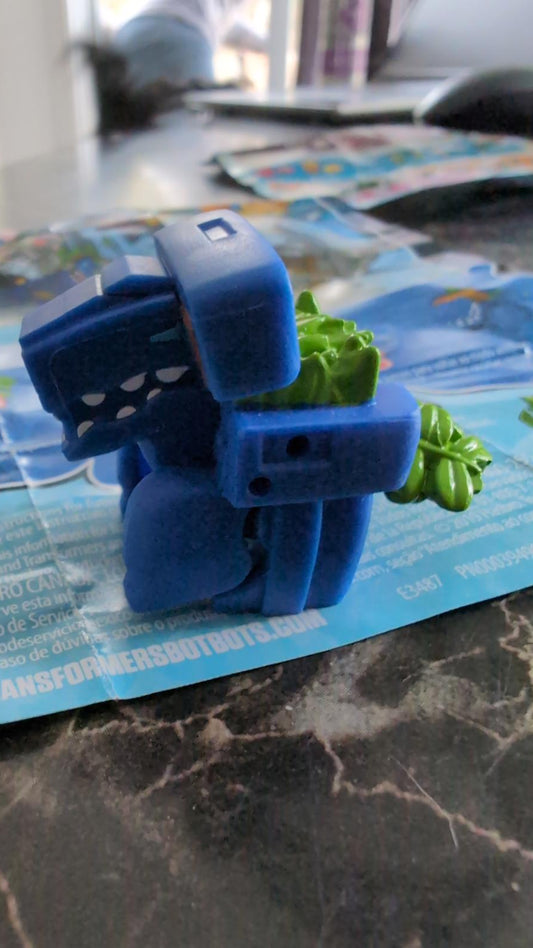 Transformers BotBots Series 3 Green Rex Mini Figure w/ paper