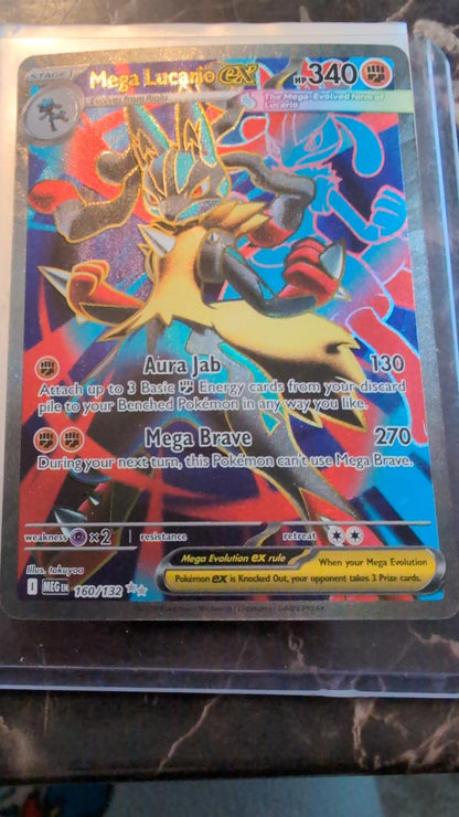 Mega Lucario ex 160/132 - Ultra Rare - Mega Evolution -✨- Pokemon TCG card game