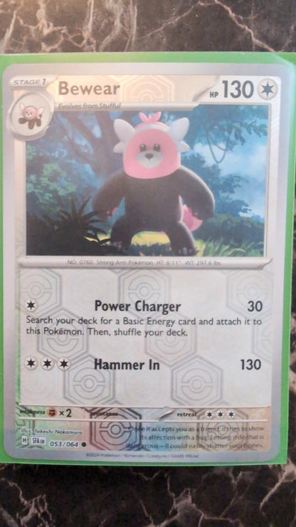 BEWEAR - REVERSE HOLO - SHROUDED FABLE - POKEMON CARD - 053/064