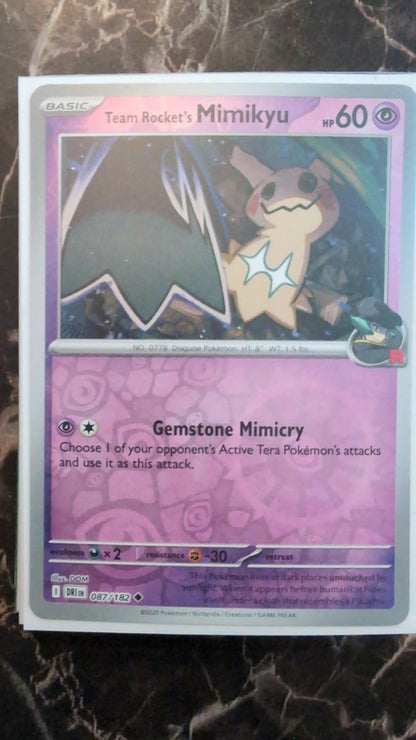 TEAM ROCKET'S MIMIKYU 087/182 - NM - DRI DESTINED RIVALS ENGLISH POKEMON CARD