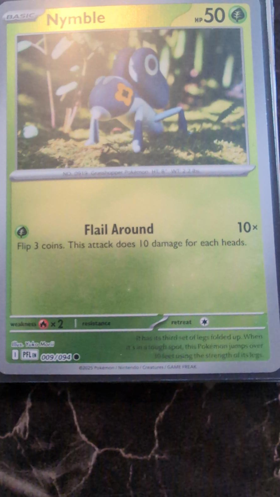 009/094 NYMBLE REVERSE HOLO PHANTASMAL FLAMES POKEMON CARD