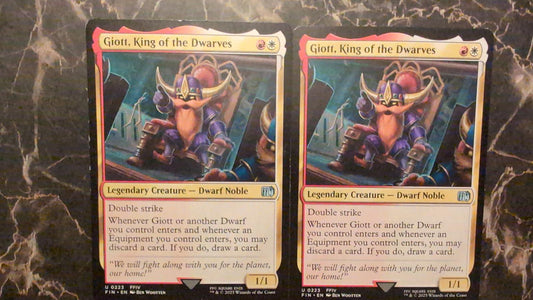 Magic: The Gathering Giott, King of the Dwarves #223  Final Fantasy MTG Cards 2x