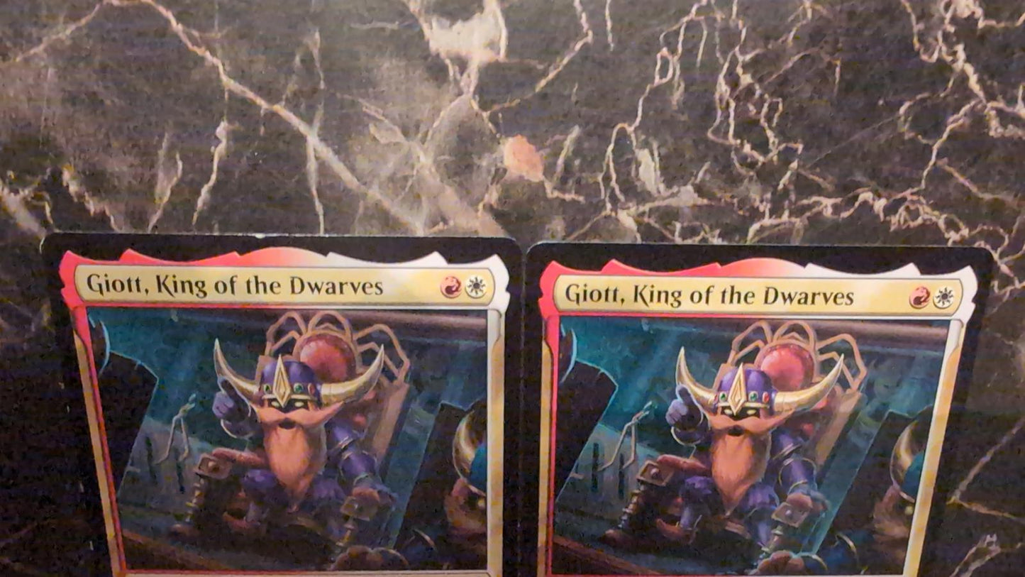 Magic: The Gathering Giott, King of the Dwarves #223  Final Fantasy MTG Cards 2x