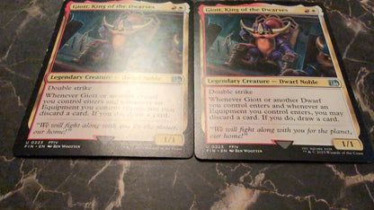 Magic: The Gathering Giott, King of the Dwarves #223  Final Fantasy MTG Cards 2x