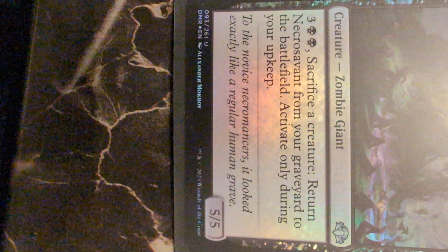 Necrosavant #93 Foil  Dominaria Remastered Magic The Gathering Card 1x MTG