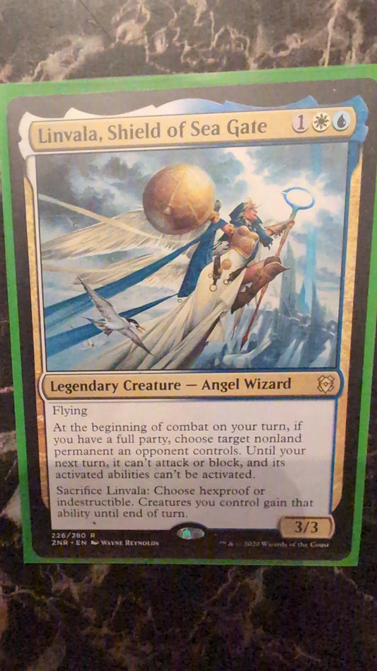 Linvala, Shield of Sea Gate #226  Zendikar Rising Magic The Gathering Card mtgx1