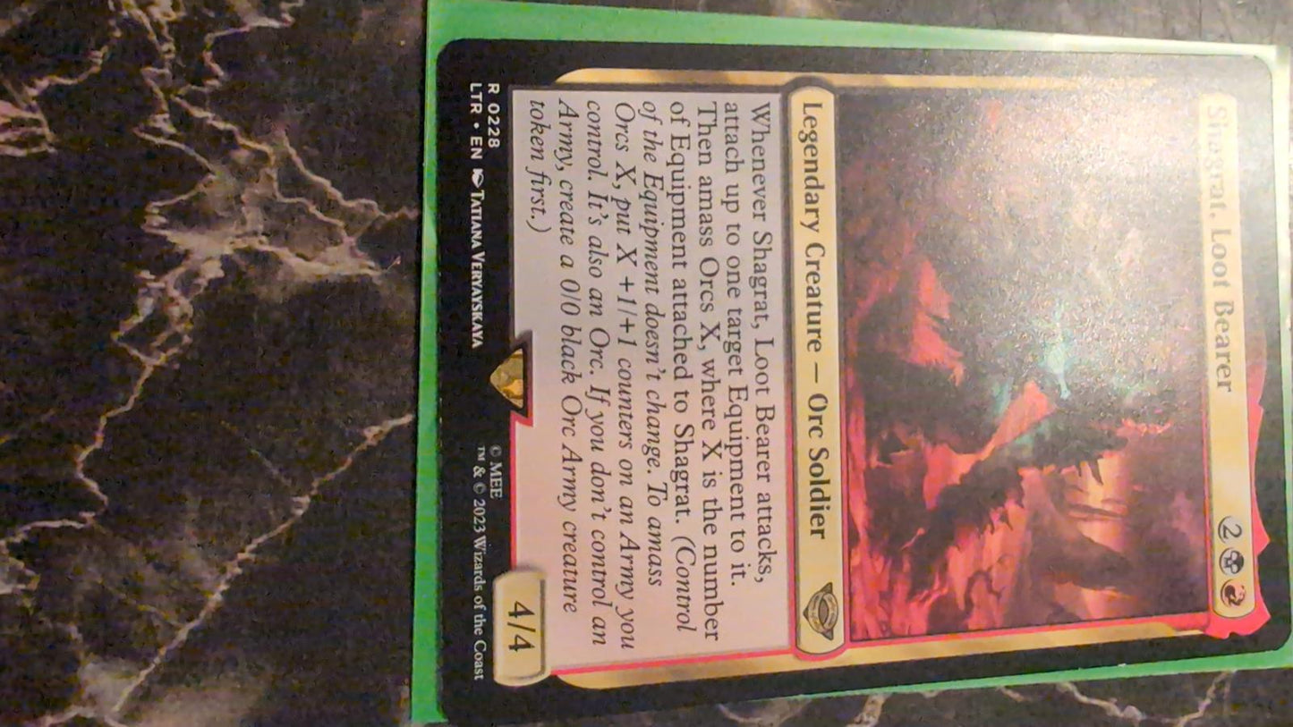 Shagrat, Loot Bearer #228  The Lord of the Rings: Tales of Middle-Earth Card MTG