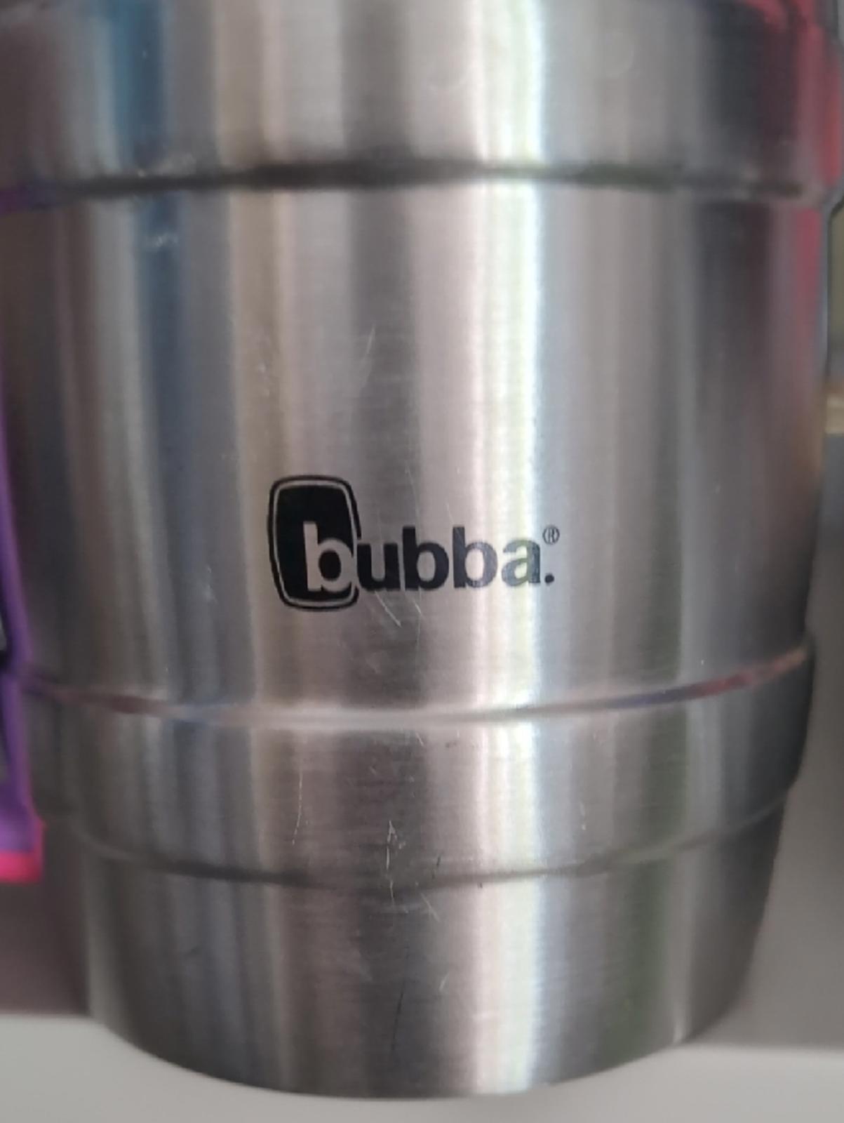 Bubba Insulated Stainless Steel Travel Mug - Pink & Purple Lid and Handle