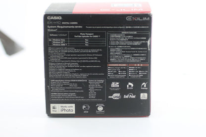 Casio Exilim EX-H10 12.1MP Digital Camera Black Boxed w/ Case SD Card