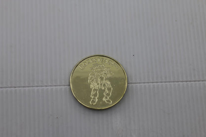 Teenage Mutant Ninja Turtles 1995 Warrior Rocksteady ActionFigure Playmates Coin