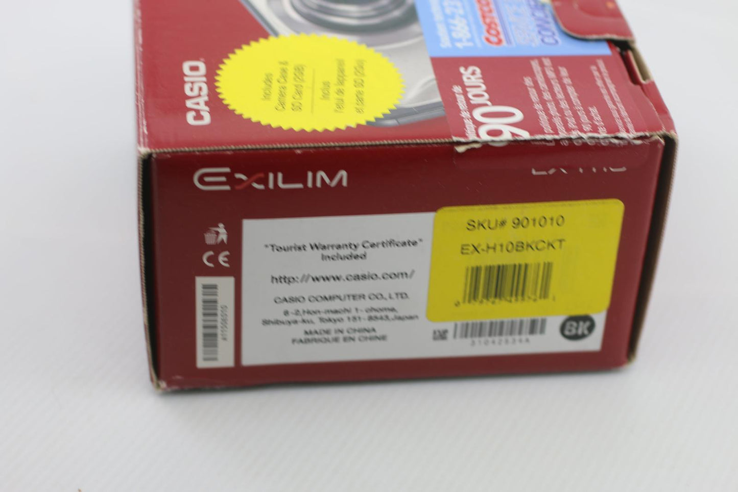 Casio Exilim EX-H10 12.1MP Digital Camera Black Boxed w/ Case SD Card