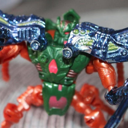 Transformers Beast Wars SCAREM Transmetals 2 Figure 100% Complete 1998 Vintage