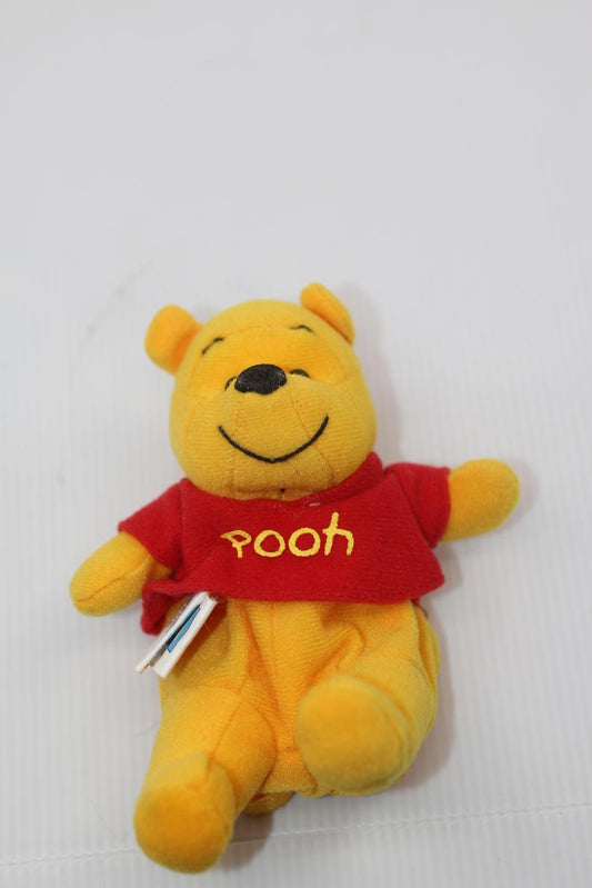 Disney Winnie the Pooh Plush Coin Purse Zipper Keychain Wallet 6"