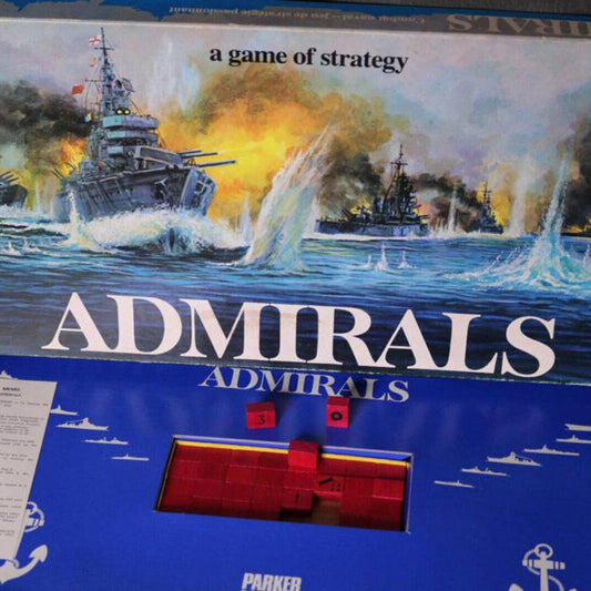 1972 Parker Brothers ADMIRALS A Game of Strategy COMPLETE Excellent Contents #2
