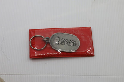 Vintage Montreal Canadiens Molson Export Keychain NHL Hockey w/ Red Sleeve