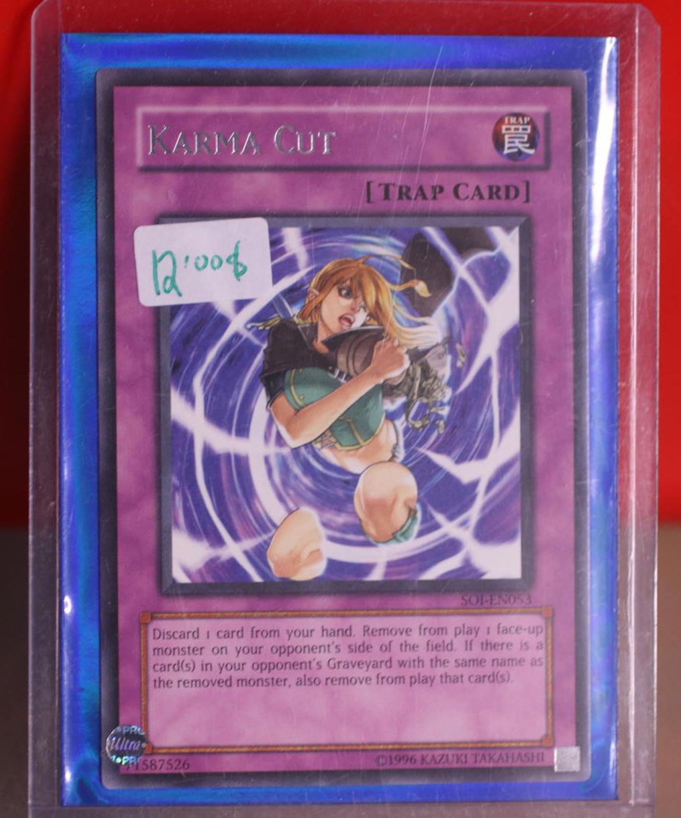Yu-Gi-Oh Karma Cut SOI-EN053 Ultra Rare Unlimited Trap Card LP