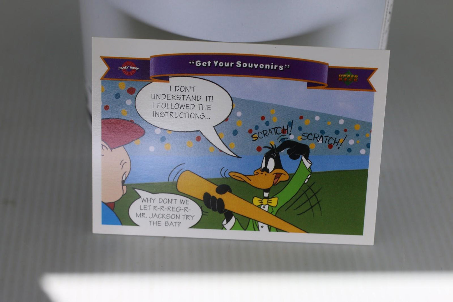 1991 Upper Deck Comic Ball 2 warner bros #186 Looney Tunes MLB Trading Card