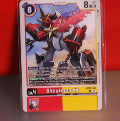Digimon card x1 TCG Shoutmon X4 - Release Special Booster 2.5 (BT19-20)