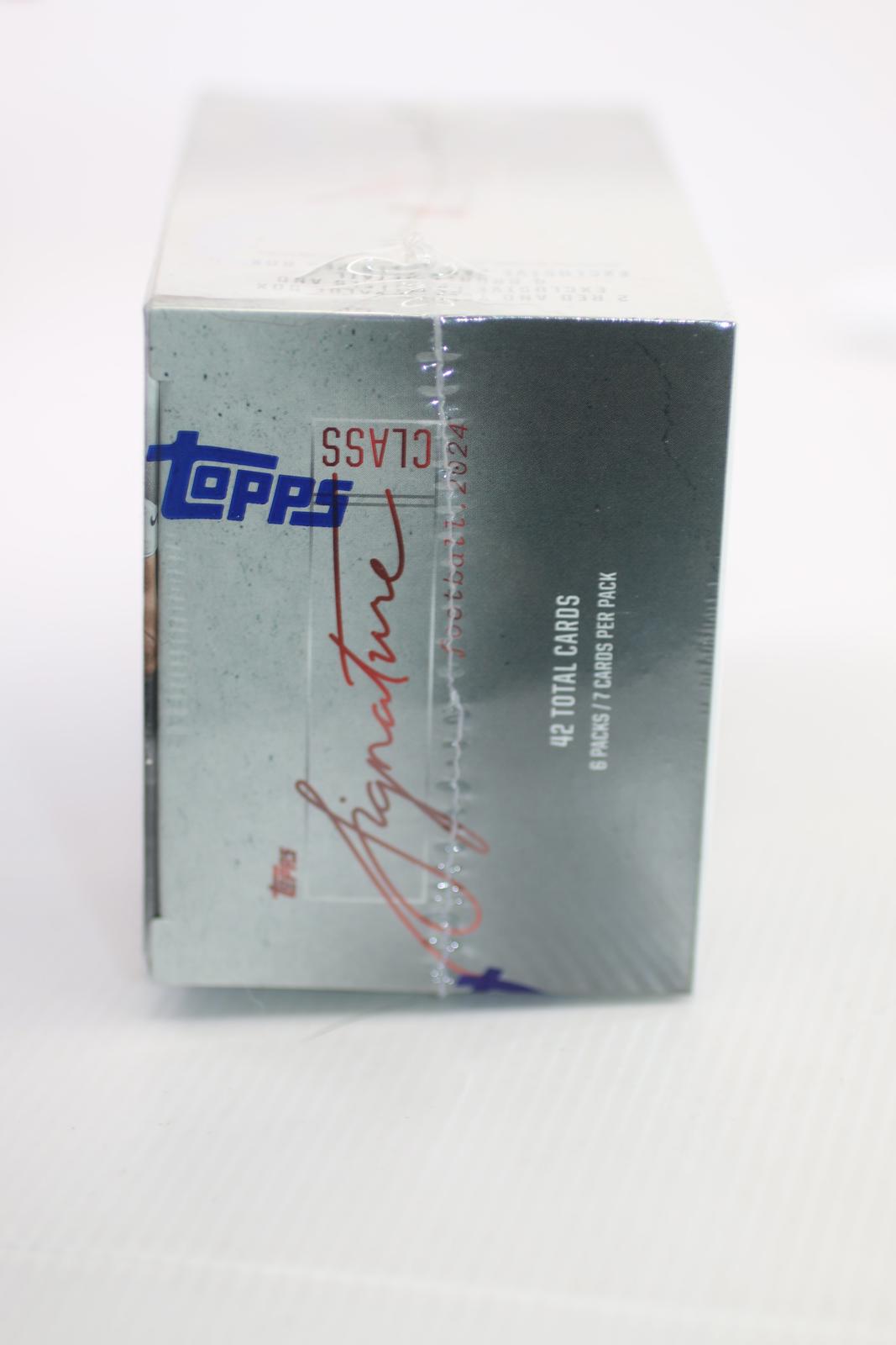 (1) 2024 TOPPS SIGNATURE CLASS VALUE BLASTER BOX (42 Cards) Football New QTY