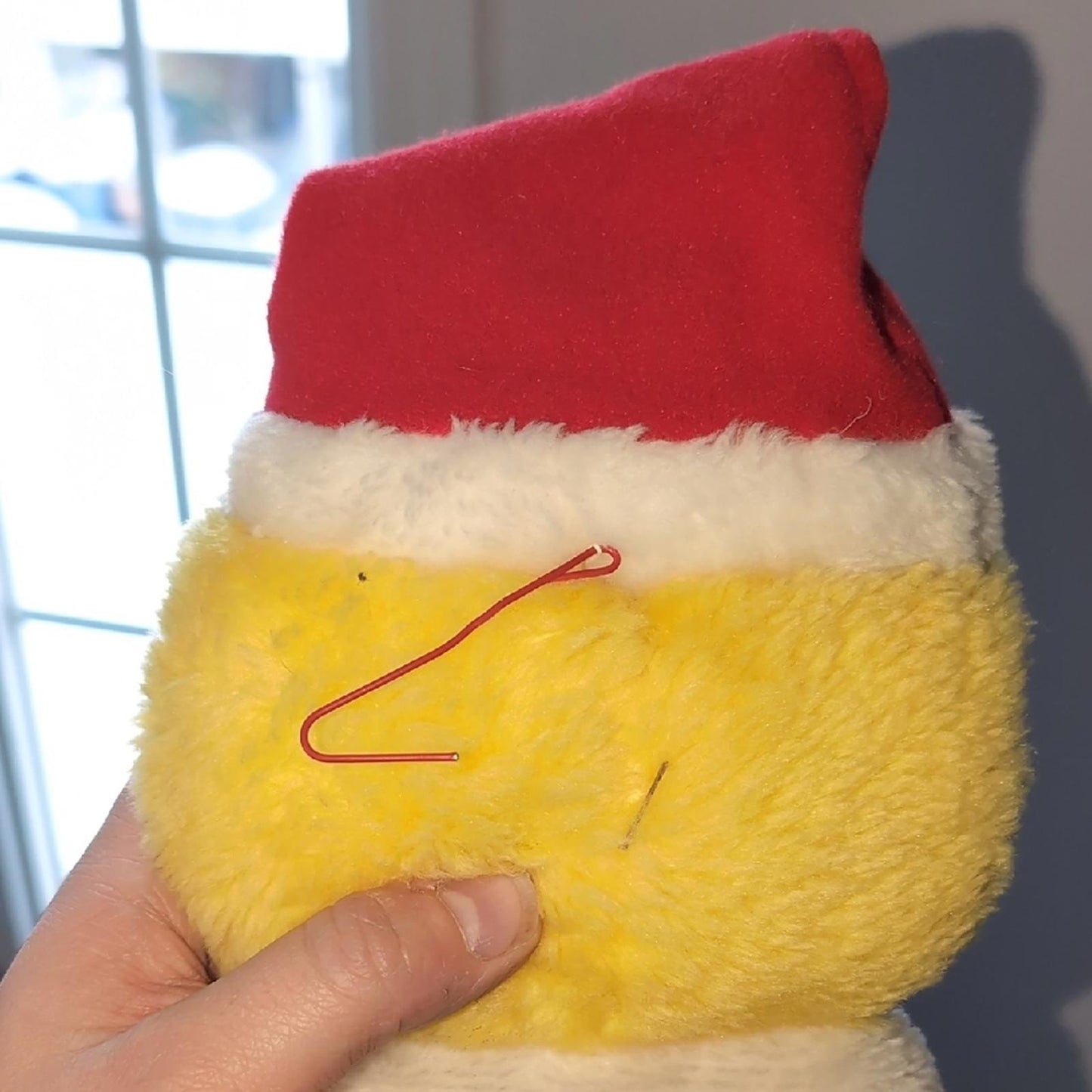 23" Sesame Street BIG BIRD Plush Furry Christmas Stocking ~ Jim Henson Rare Toy