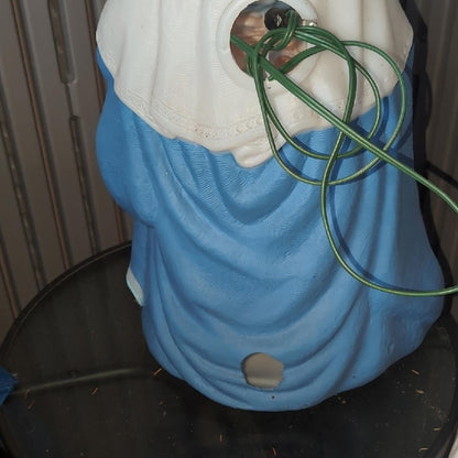 Nativity Scene Figurine with Blue and White Robes