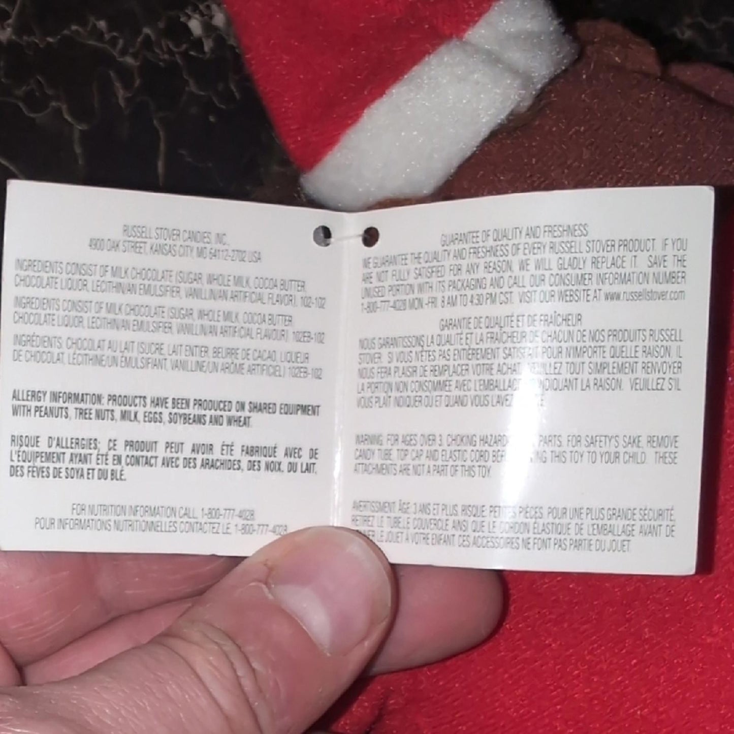 Warner Bros. Taz Plush with Red and Green Santa Hat