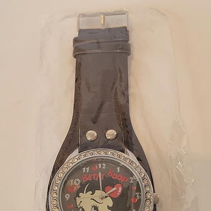 King betty boop w/ diamond color style Stones watch black