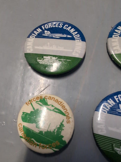Vintage Canadian Forces Pinback Buttons Lot Military  Army Navy Air Force Lot #4