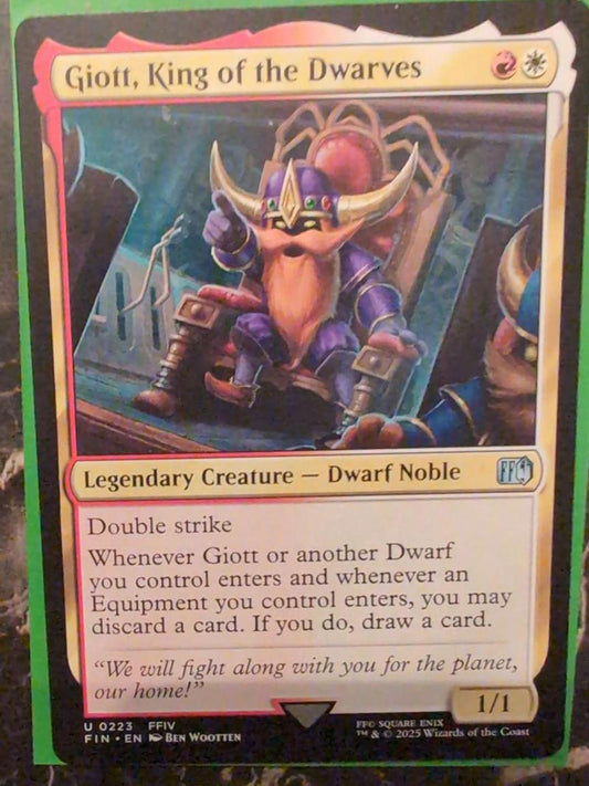 Magic: The Gathering Giott, King of the Dwarves #223  Final Fantasy MTG 1x Card