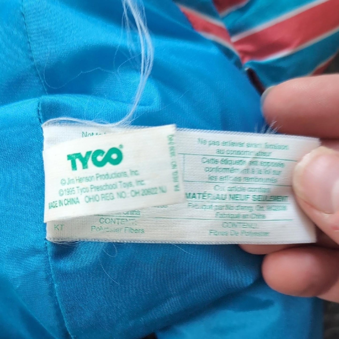 VINTAGE 1995 TYCO Sesame Street TUMBLING ERNIE 12" Plush STUFFED ANIMAL TOY