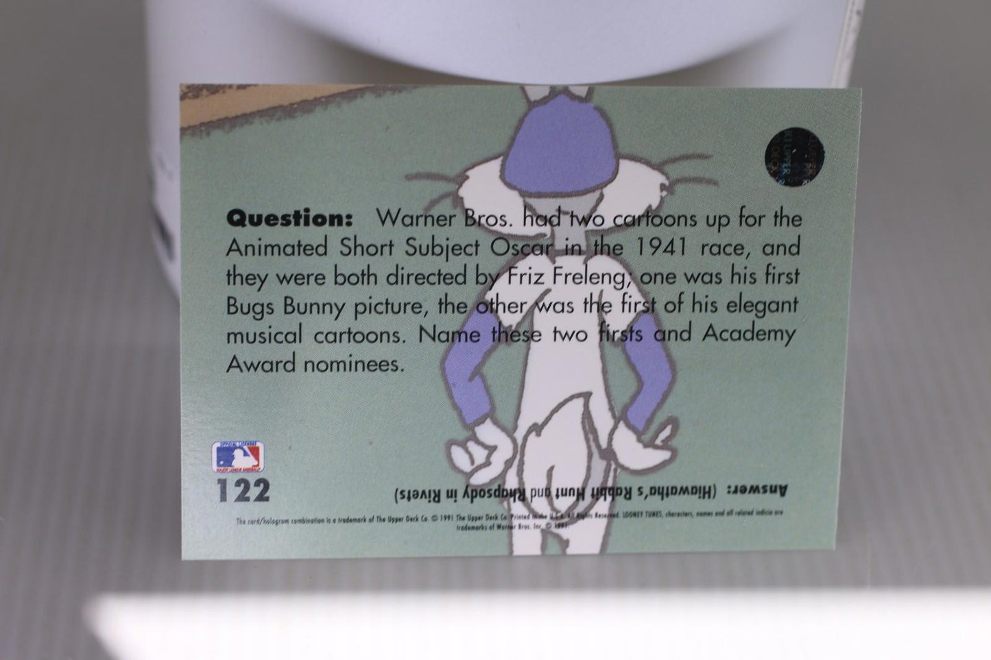 1991 Upper Deck Comic Ball 2 warner bros #122 Looney Tunes MLB Trading Card