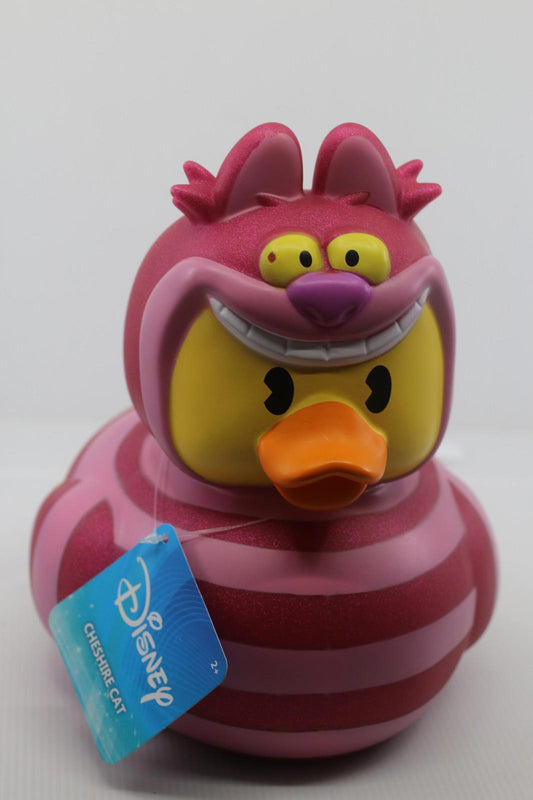Disney Cheshire Cat Giant Jumbo Rubber Duckie Duck 9” Toy Figure New w Tags 9" H