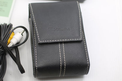 Casio Exilim EX-H10 12.1MP Digital Camera Black Boxed w/ Case SD Card