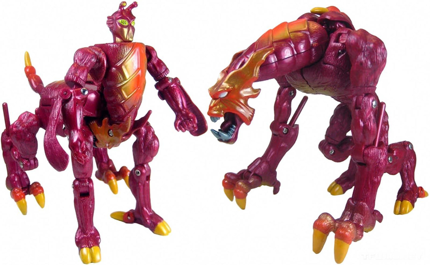 Vintage Transformers Hasbro Animorphs Mega Class Visser Three Inferno Beast 1999
