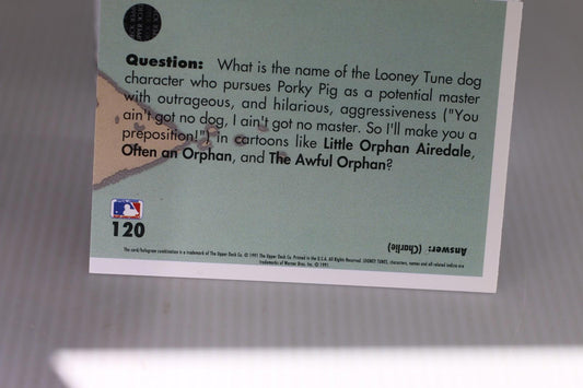 1991 Upper Deck Comic Ball 2 warner bros #120 Looney Tunes MLB Trading Card