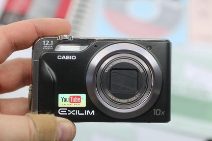 Casio Exilim EX-H10 12.1MP Digital Camera Black Boxed w/ Case SD Card