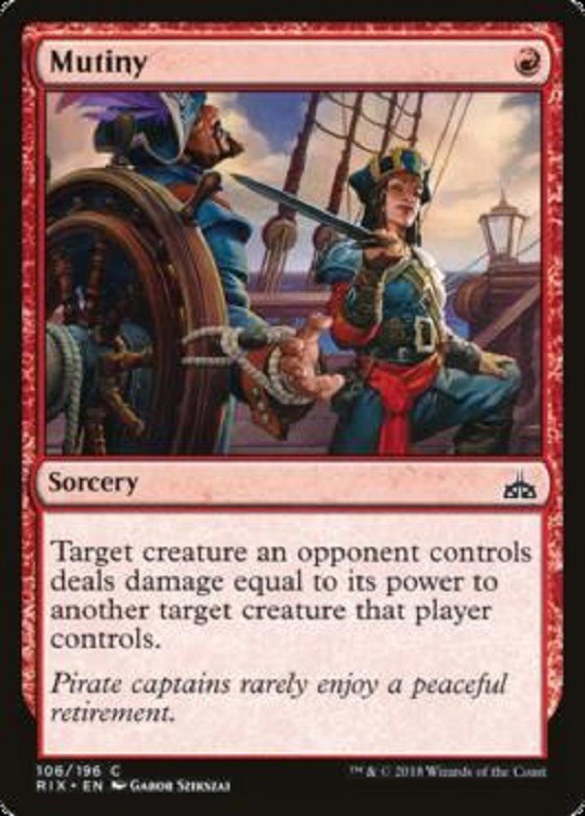 MTG 4x x4 Mutiny  Rivals of Ixalan Magic the Gathering cards