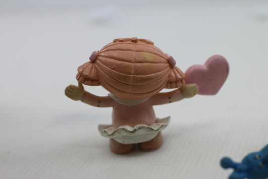 Vtg Bumpkins Fabrizio George Good Girl Figurine Holding Pink Heart pvc figure