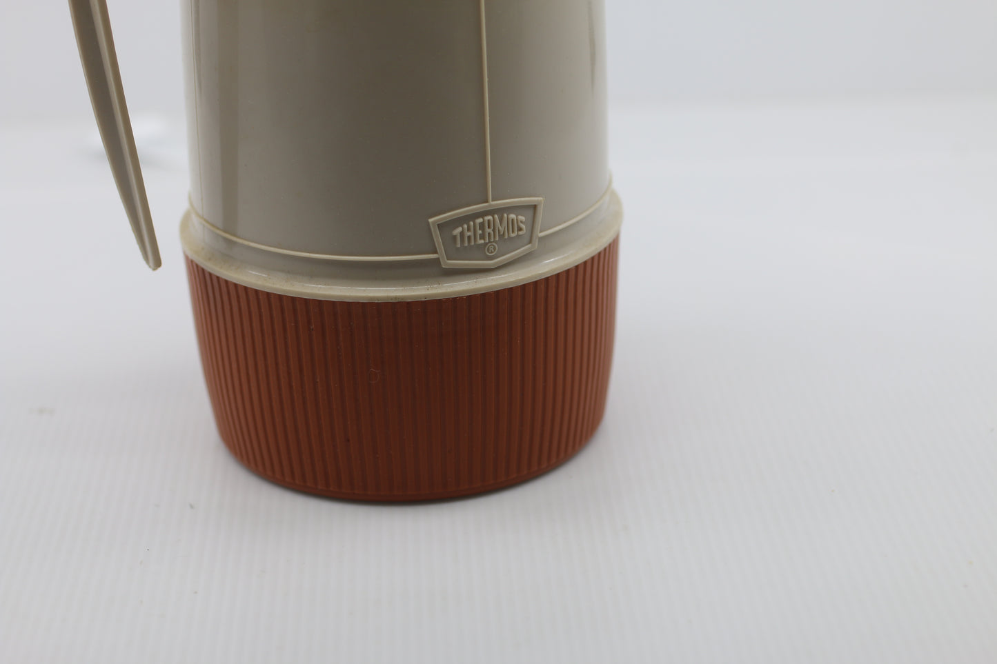 Thermos #6202 60’s 1970’s One Pint Wide Mouth Thermos Glass Complete Brown