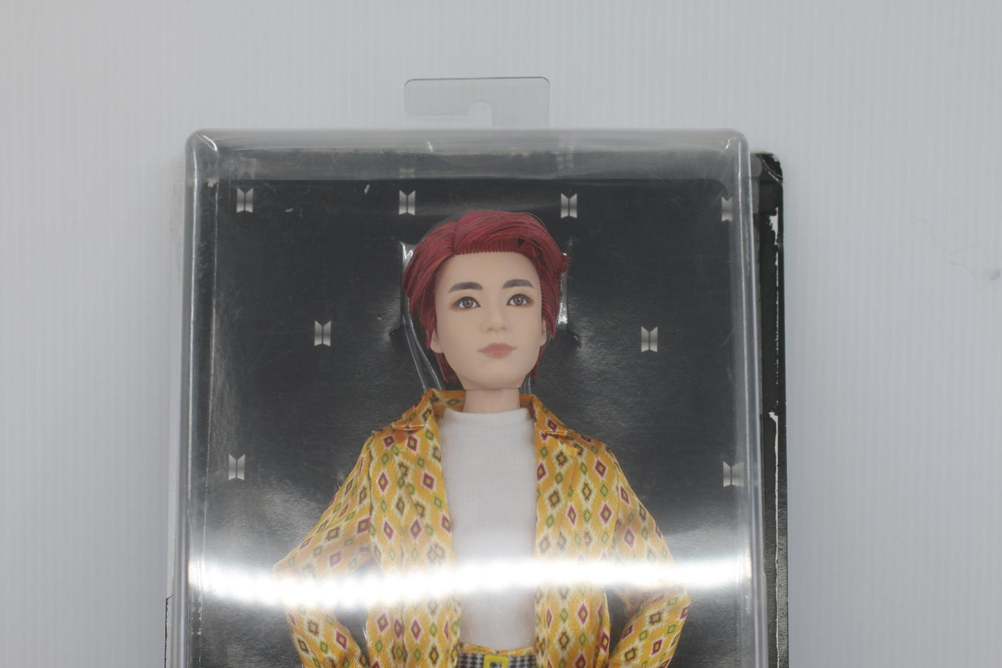BTS Jung Kook Doll in Yellow Patterned Outfit figure toy