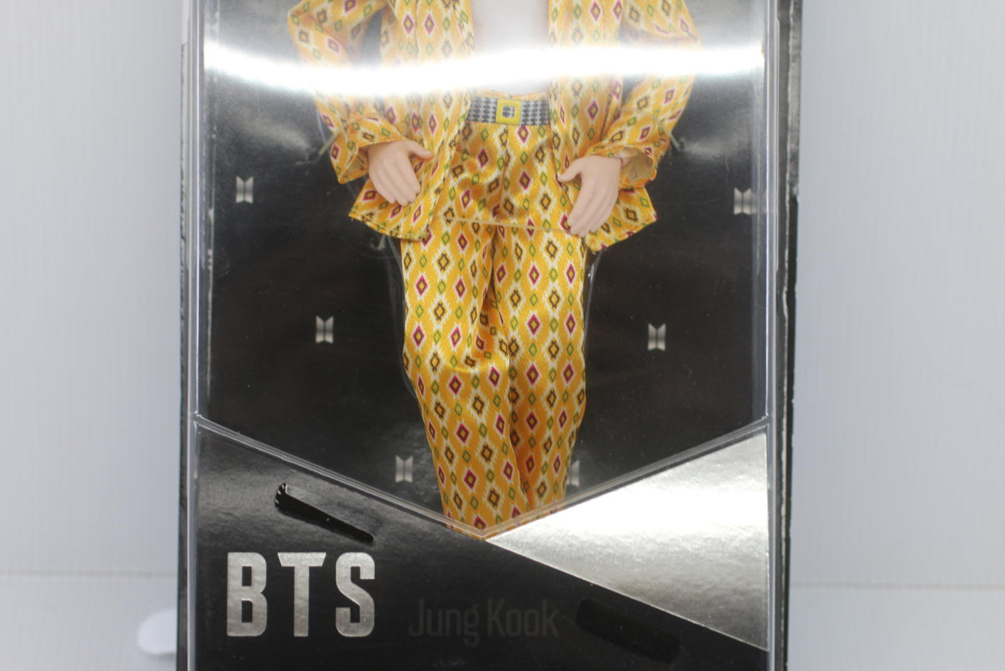 BTS Jung Kook Doll in Yellow Patterned Outfit figure toy