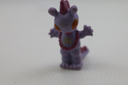 Purple Tyrannosaurus McDonalds T-Rex Dinosaur Happy Meal Toy Vtg 80s Tinosaurs