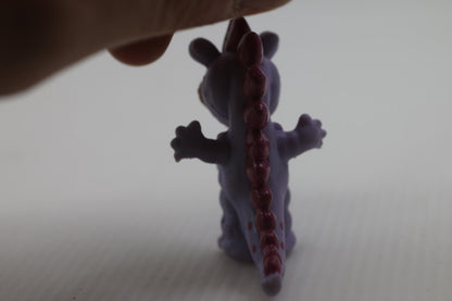 Purple Tyrannosaurus McDonalds T-Rex Dinosaur Happy Meal Toy Vtg 80s Tinosaurs