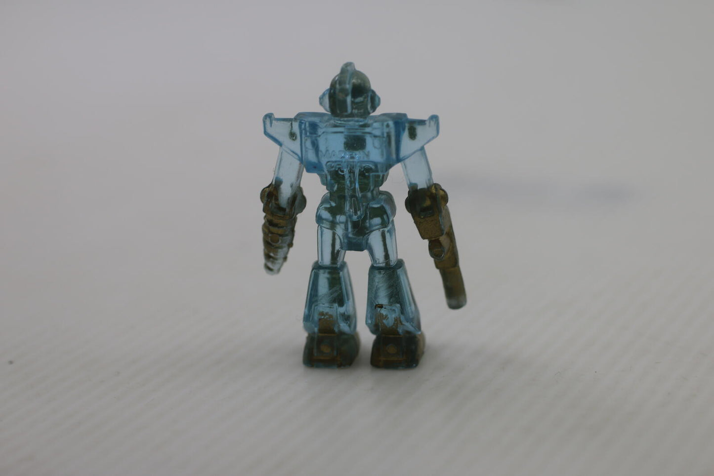 Soma Robot Warriors Blue Transparent Sonic Rangers Figures 2" tall PVC 1990s
