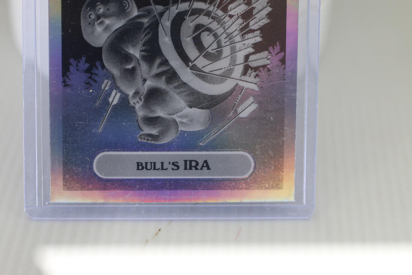 2024 Topps Chrome Garbage Pail Kids #255b Bull's Ira Negative Refractor card