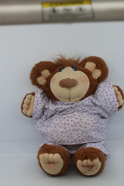 Furskins Cabbage Patch Xavier Roberts Junie Mae Brown Teddy Plush Stuffed Toy