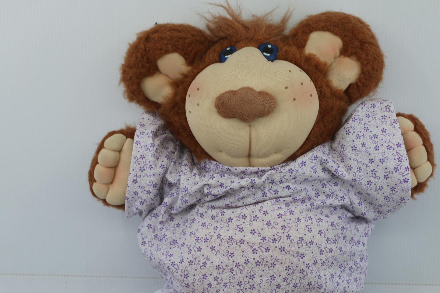 Furskins Cabbage Patch Xavier Roberts Junie Mae Brown Teddy Plush Stuffed Toy