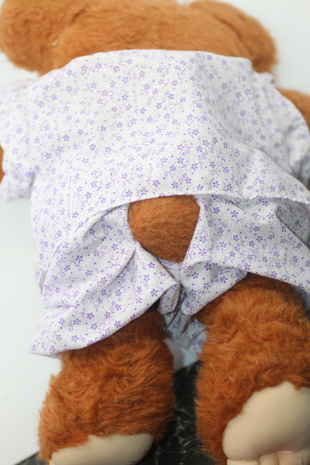 Furskins Cabbage Patch Xavier Roberts Junie Mae Brown Teddy Plush Stuffed Toy